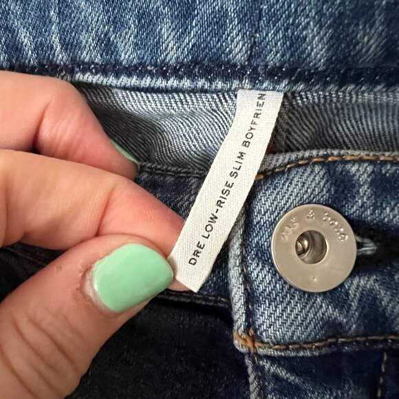 Rag & Bone Dre Low-Rise Slim Boyfriend Jeans *Altered Women's Size 30 - Picture 5 of 11